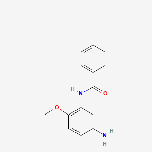 molecular formula C18H22N2O2 B1320432 N-(5-氨基-2-甲氧基苯基)-4-(叔丁基)-苯甲酰胺 CAS No. 926212-83-1