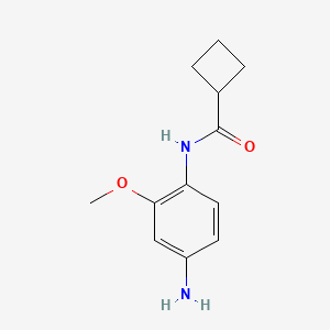 B1320433 N-(4-amino-2-methoxyphenyl)cyclobutanecarboxamide CAS No. 312303-77-8