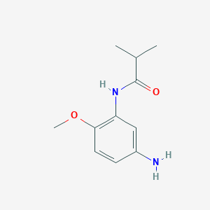 molecular formula C11H16N2O2 B1320441 N-(5-氨基-2-甲氧基苯基)-2-甲基丙酰胺 CAS No. 926267-00-7
