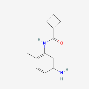 molecular formula C12H16N2O B1320448 环丁烷甲酰胺-N-(5-氨基-2-甲苯基) CAS No. 926223-22-5