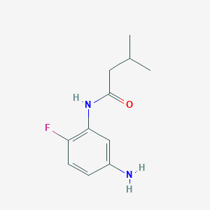 molecular formula C11H15FN2O B1320455 N-(5-氨基-2-氟苯基)-3-甲基丁酰胺 CAS No. 926252-88-2