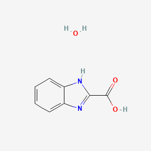 molecular formula C8H8N2O3 B1320468 1H-Benzimidazole-2-carboxylic acid hydrate CAS No. 849776-47-2
