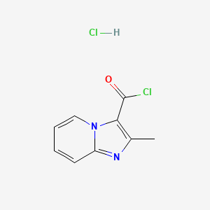 molecular formula C9H8Cl2N2O B1320469 2-甲基咪唑并[1,2-a]吡啶-3-甲酰氯盐酸盐 CAS No. 35726-81-9