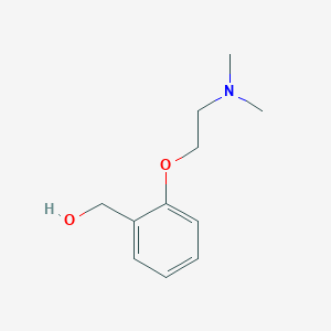 molecular formula C11H17NO2 B1320491 {2-[2-(二甲氨基)乙氧基]苯基}甲醇 CAS No. 59115-26-3