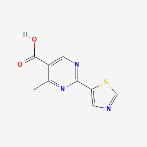 4-Methyl-2-(1,3-thiazol-5-yl)pyrimidine-5-carboxylic acid