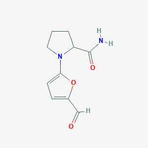 1-(5-Formylfuran-2-yl)pyrrolidine-2-carboxamide