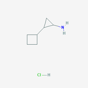 2-Cyclobutylcyclopropan-1-amine hydrochloride