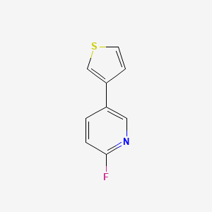 2-Fluoro-5-thiophen-3-yl-pyridine