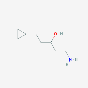 1-Amino-5-cyclopropylpentan-3-ol