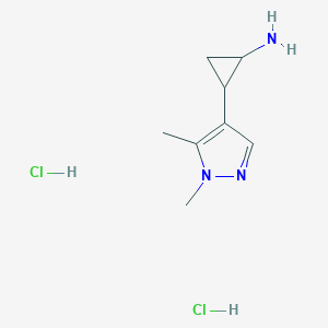 2-(1,5-Dimethyl-1H-pyrazol-4-yl)cyclopropan-1-amine dihydrochloride