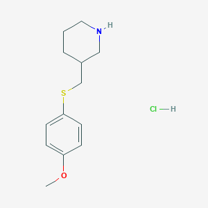 3-{[(4-Methoxyphenyl)sulfanyl]methyl}piperidine hydrochloride