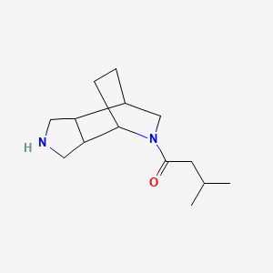 1-{4,8-Diazatricyclo[5.2.2.0,2,6]undecan-8-yl}-3-methylbutan-1-one