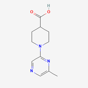 molecular formula C11H15N3O2 B1320500 1-(6-Methylpyrazin-2-yl)piperidine-4-carboxylic acid CAS No. 886851-58-7