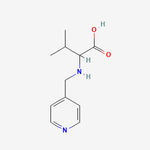 3-Methyl-2-[(pyridin-4-ylmethyl)amino]butanoic acid