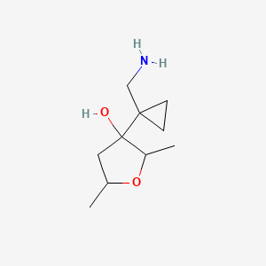 3-[1-(Aminomethyl)cyclopropyl]-2,5-dimethyloxolan-3-ol