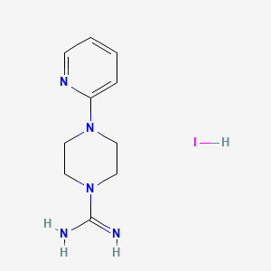 molecular formula C10H16IN5 B1320504 4-(Pyridin-2-yl)piperazine-1-carboximidamide hydroiodide CAS No. 849776-32-5