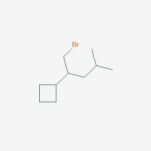 (1-Bromo-4-methylpentan-2-yl)cyclobutane