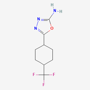 5-[4-(Trifluoromethyl)cyclohexyl]-1,3,4-oxadiazol-2-amine