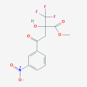 Methyl 2-hydroxy-4-(3-nitrophenyl)-4-oxo-2-(trifluoromethyl)butanoate