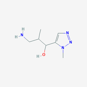 3-Amino-2-methyl-1-(1-methyl-1H-1,2,3-triazol-5-yl)propan-1-ol