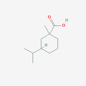 1-Methyl-3-(propan-2-YL)cyclohexane-1-carboxylic acid