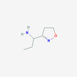 1-(4,5-Dihydro-1,2-oxazol-3-yl)propan-1-amine