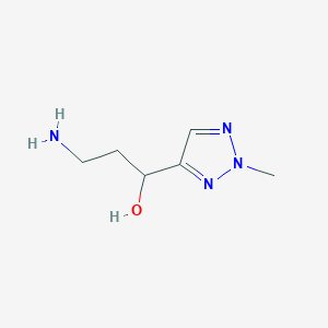 3-amino-1-(2-methyl-2H-1,2,3-triazol-4-yl)propan-1-ol