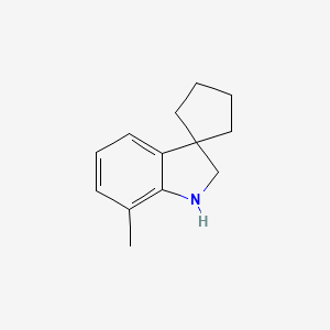 7'-Methyl-1',2'-dihydrospiro[cyclopentane-1,3'-indole]