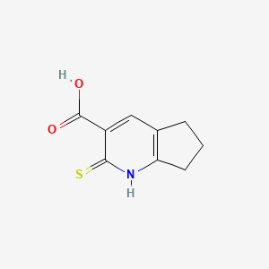 2-sulfanyl-5H,6H,7H-cyclopenta[b]pyridine-3-carboxylic acid