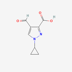 1-Cyclopropyl-4-formyl-1H-pyrazole-3-carboxylic acid