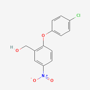 B1320547 [2-(4-Chlorophenoxy)-5-nitrophenyl]methanol CAS No. 886361-95-1