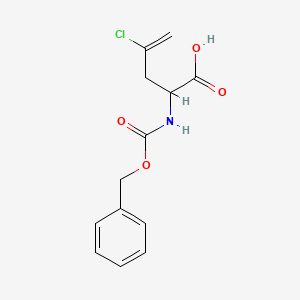 2-{[(Benzyloxy)carbonyl]amino}-4-chloropent-4-enoic acid