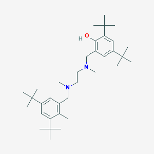 molecular formula C35H58N2O B1320557 2,4-二叔丁基-6-{[(2-{[(3,5-二叔丁基-2-甲基苯基)甲基](甲基)氨基}乙基)(甲基)氨基]甲基}苯酚 CAS No. 886362-16-9