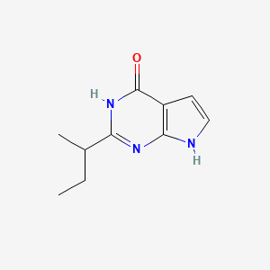 2-(Butan-2-yl)-3H,4H,7H-pyrrolo[2,3-d]pyrimidin-4-one