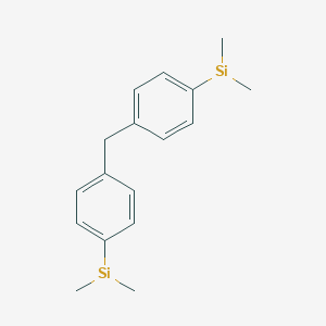 molecular formula C17H22Si2 B1320559 {4-[4-(二甲基甲硅烷基)苯基]苯基}(二甲基)甲硅烷 CAS No. 1034767-18-4