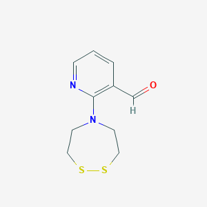 2-(1,2,5-Dithiazepan-5-yl)pyridine-3-carbaldehyde