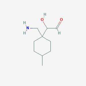 2-[1-(Aminomethyl)-4-methylcyclohexyl]-2-hydroxyacetaldehyde