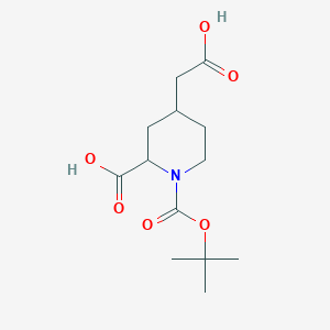 1-[(Tert-butoxy)carbonyl]-4-(carboxymethyl)piperidine-2-carboxylic acid