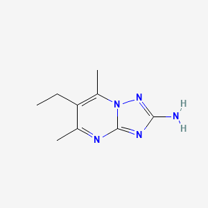 B1320570 6-Ethyl-5,7-dimethyl-[1,2,4]triazolo[1,5-a]pyrimidin-2-amine CAS No. 924868-96-2