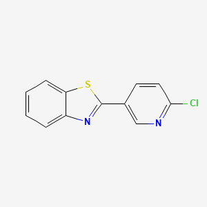 molecular formula C12H7ClN2S B1320575 2-(6-氯-3-吡啶基)-1,3-苯并噻唑 CAS No. 54628-02-3