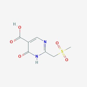 2-(Methanesulfonylmethyl)-6-oxo-1,6-dihydropyrimidine-5-carboxylic acid