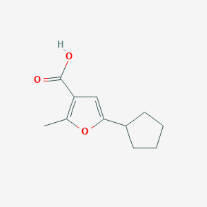 5-Cyclopentyl-2-methylfuran-3-carboxylic acid