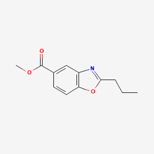 B1320590 Methyl 2-propyl-1,3-benzoxazole-5-carboxylate CAS No. 924869-24-9