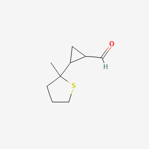 2-(2-Methylthiolan-2-yl)cyclopropane-1-carbaldehyde