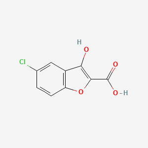 5-Chloro-3-hydroxy-1-benzofuran-2-carboxylic acid