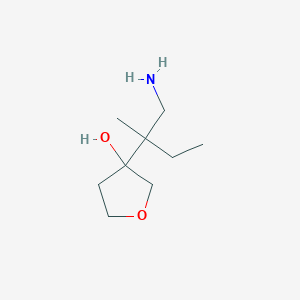 3-(1-Amino-2-methylbutan-2-yl)oxolan-3-ol