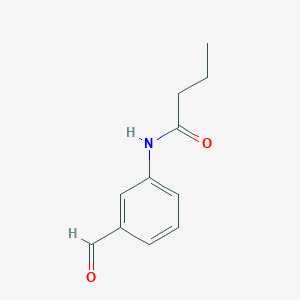 molecular formula C11H13NO2 B13205931 N-(3-Formylphenyl)butanamide 