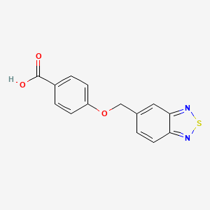 molecular formula C14H10N2O3S B1320615 4-(Benzo[c][1,2,5]thiadiazol-5-ylmethoxy)benzoic acid CAS No. 874834-22-7