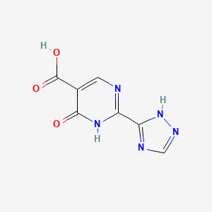 6-oxo-2-(4H-1,2,4-triazol-3-yl)-1,6-dihydropyrimidine-5-carboxylic acid