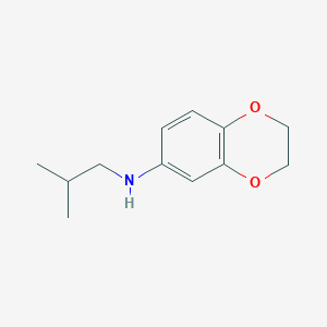 N-(2-methylpropyl)-2,3-dihydro-1,4-benzodioxin-6-amine